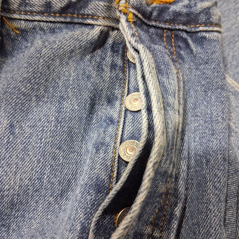 NWT Vintage Levi’s 501 Original Jeans Sz 38x34 Blue Denim Deadstock USA Red Tab